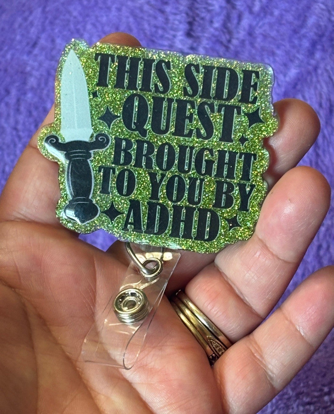 "This Quest Brought to You By ADHD" Badge Reel