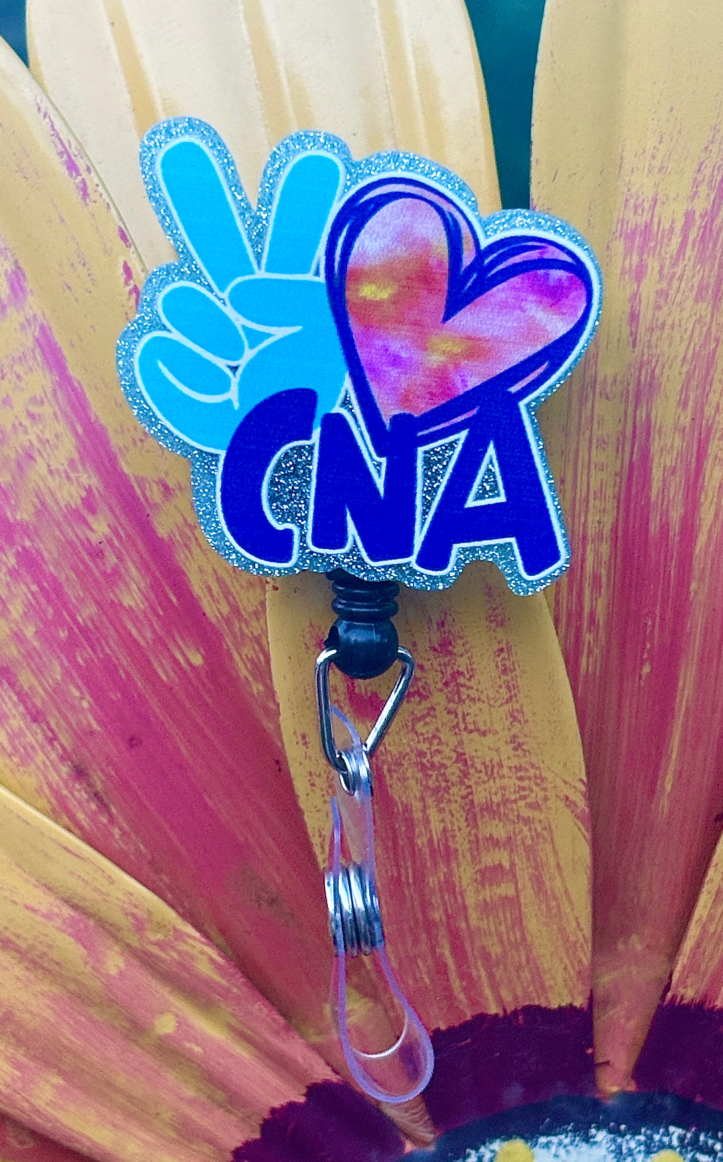 “CNA” Badge Reel with Alligator clip