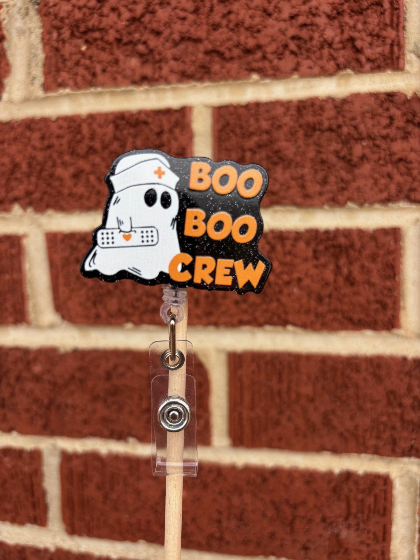"Boo Boo Crew" Badge Reel with Alligator clip