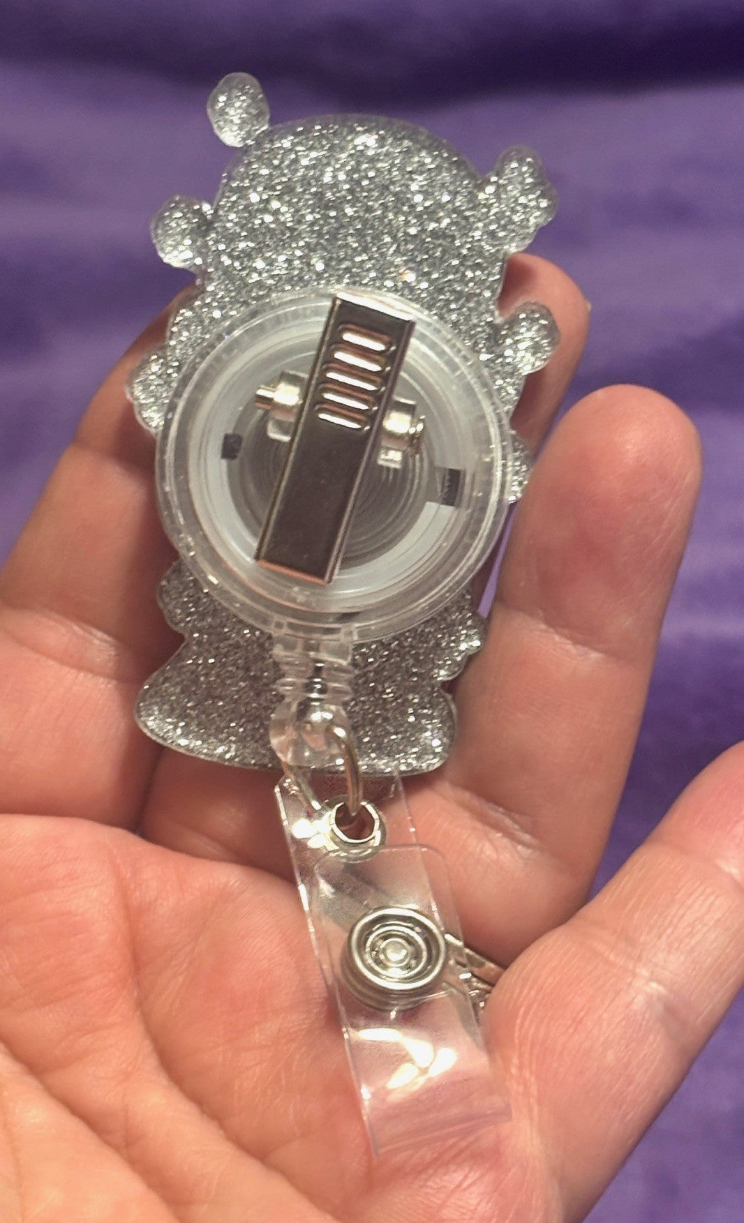 "Born to Yap" Badge Reel with Alligator Clip