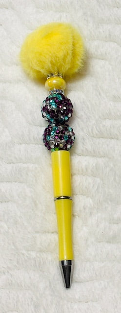 Hair Ball Beaded Pens