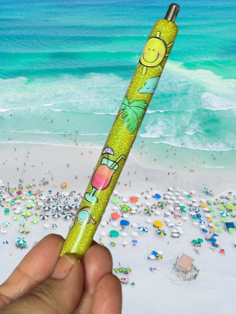 Beach Themed Resin Pen