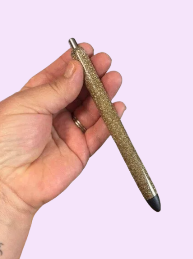 Solid Glitter Resin Pens (Various Colors)