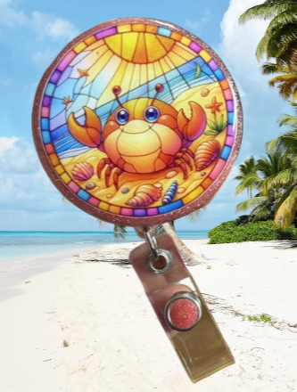 Stained Glass Crab