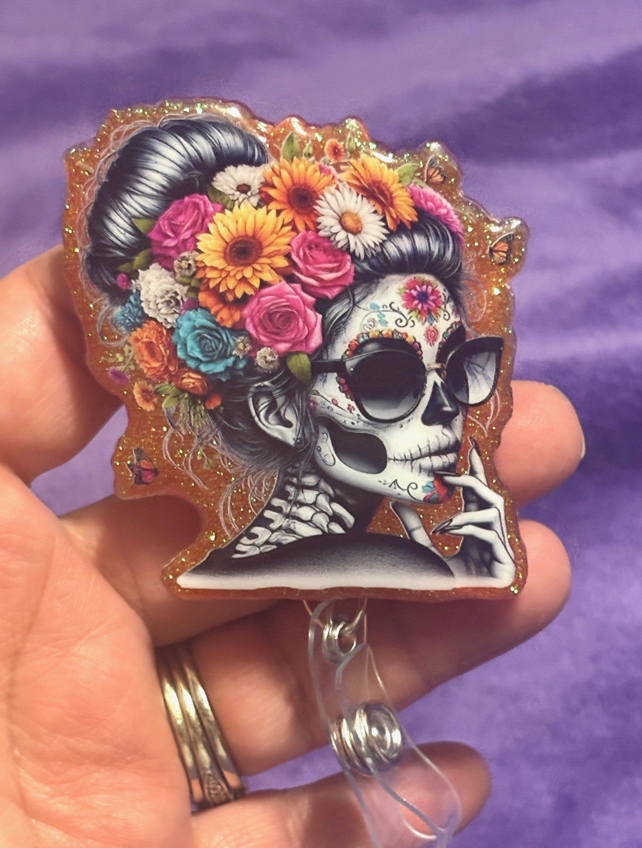 Floral Skeleton Lady