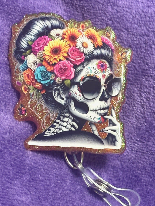 Floral Skeleton Lady