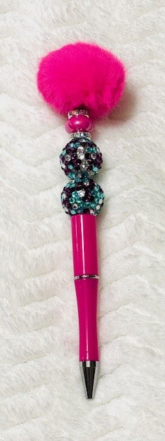Hair Ball Beaded Pens