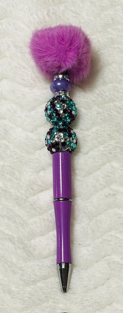 Hair Ball Beaded Pens
