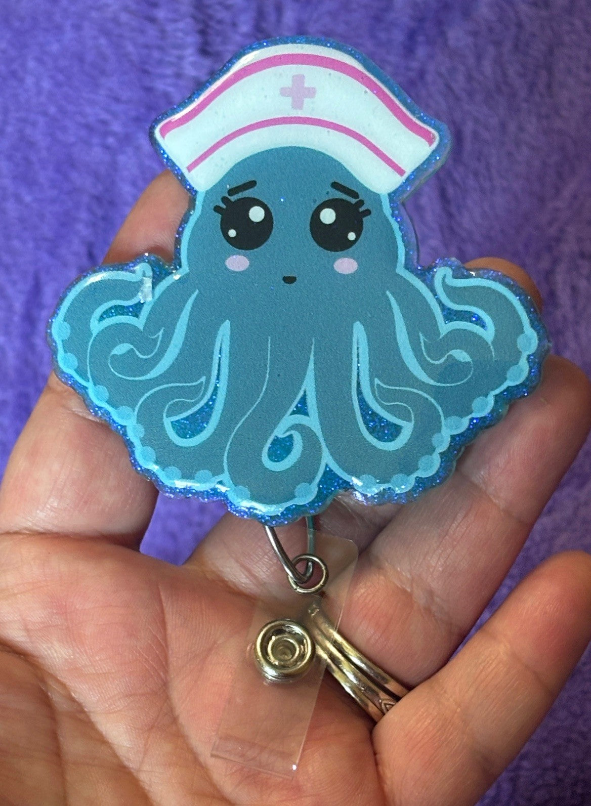 Octopus Nurse Badge Reel