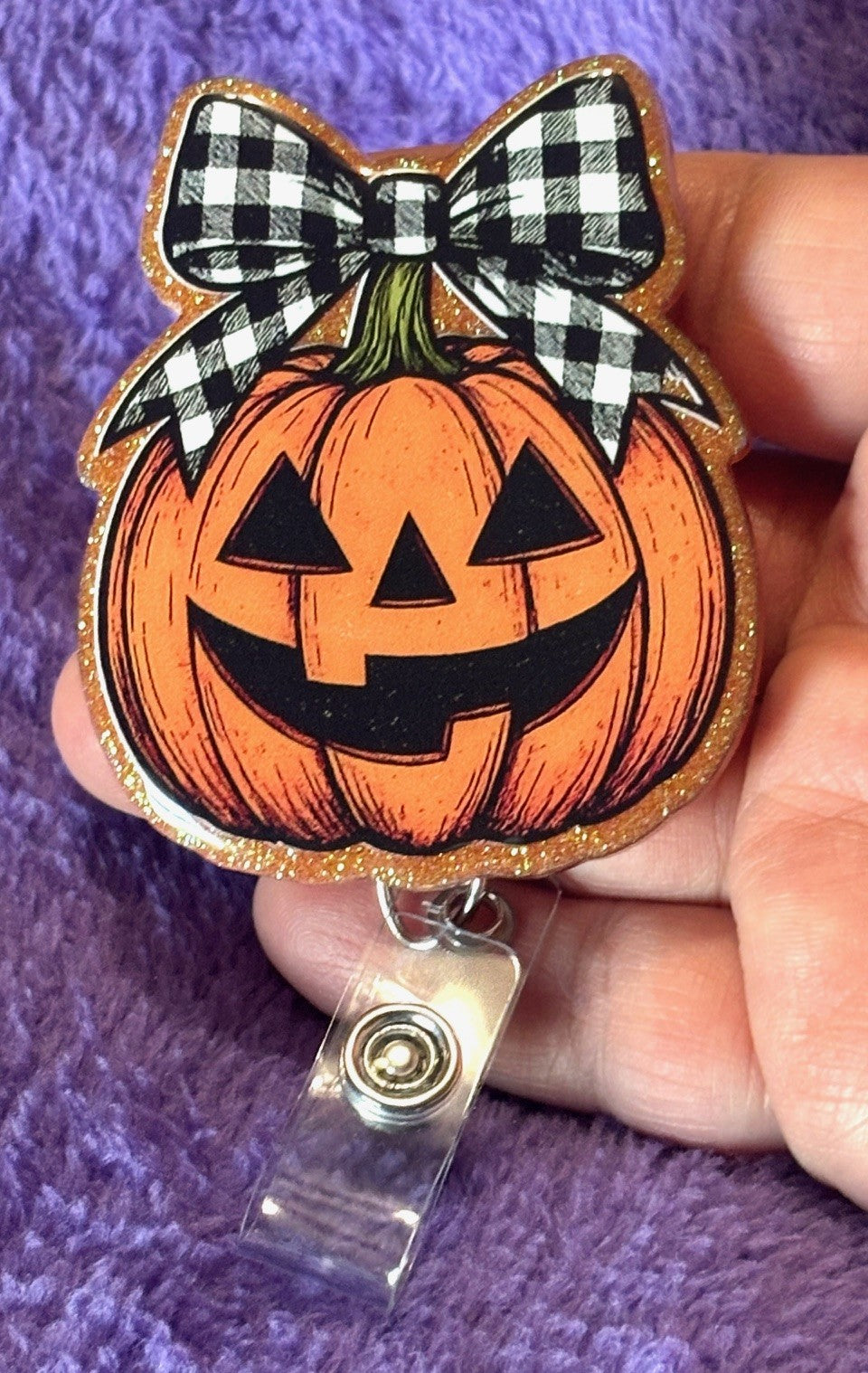 Halloween Pumkin with Bow