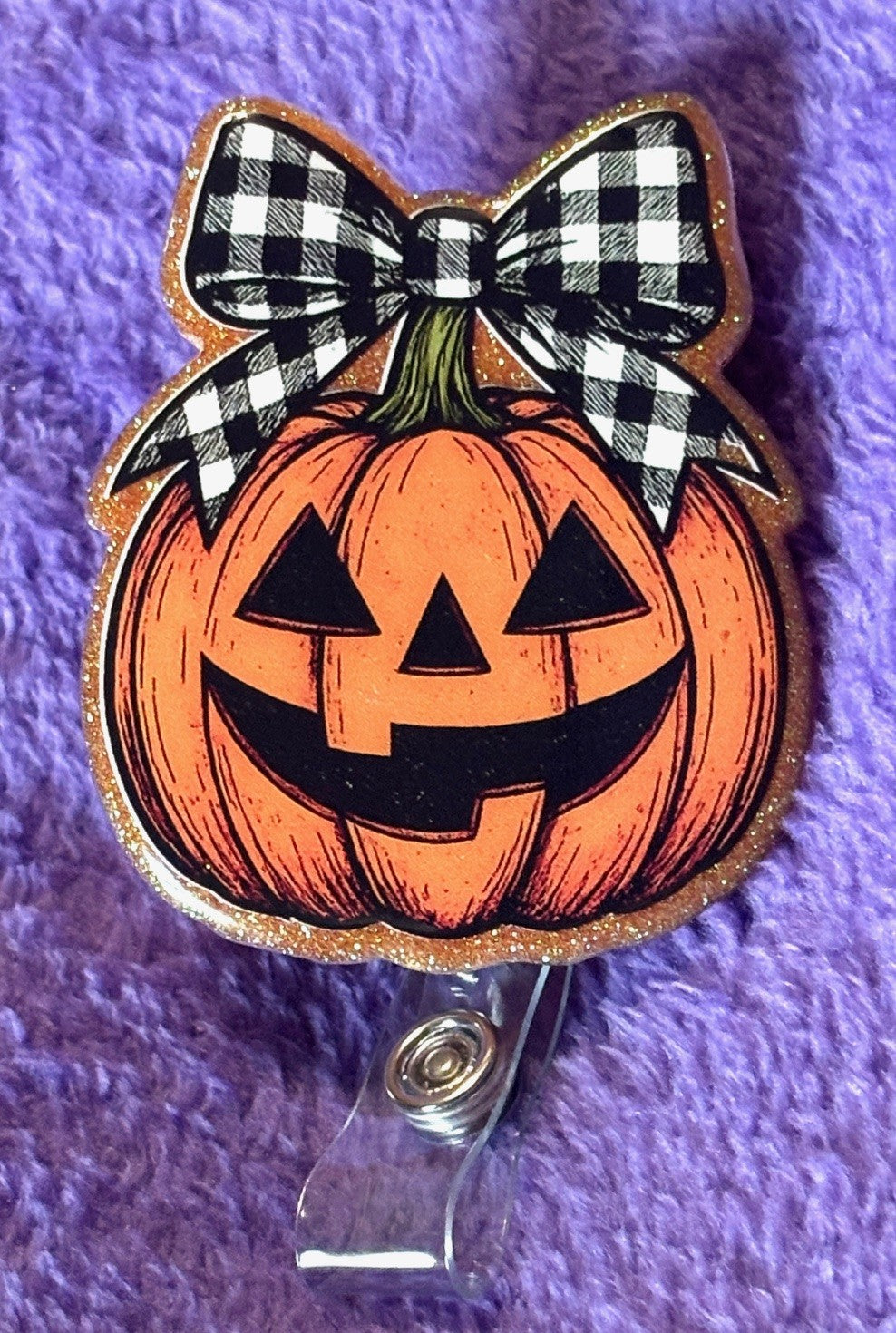 Halloween Pumkin with Bow