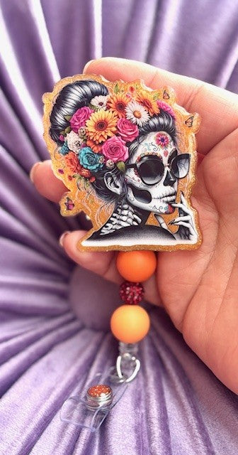 Floral Skeleton Lady