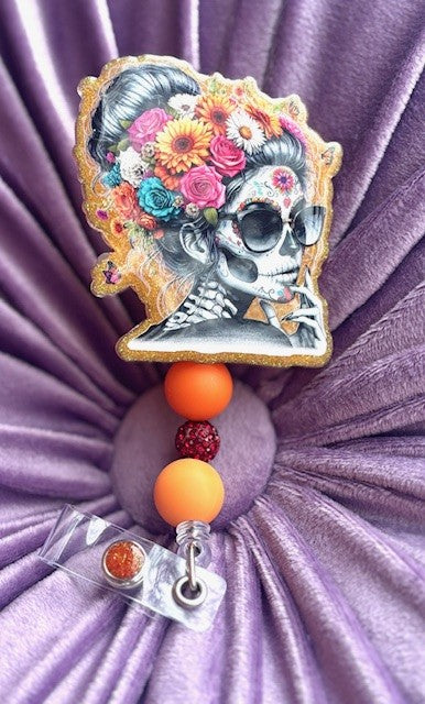 Floral Skeleton Lady